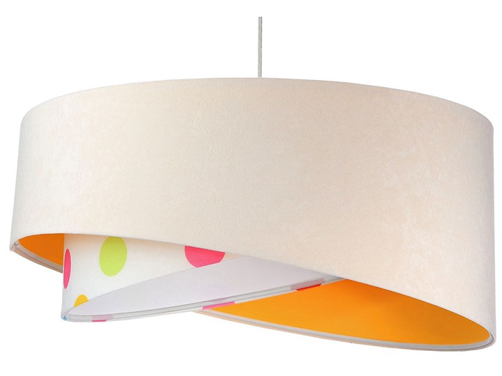 Welurowa lampa wisząca dziecięca - EXX08-Mikos Kolor Pomarańczowy Kategoria Lampy dziecięce