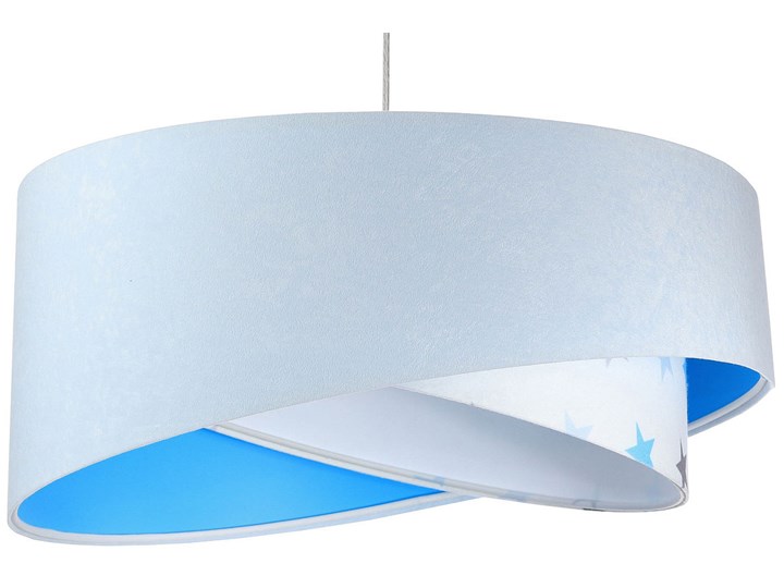 Biało-niebieska lampa wisząca dla dziecka - EXX09-Masza Kolor