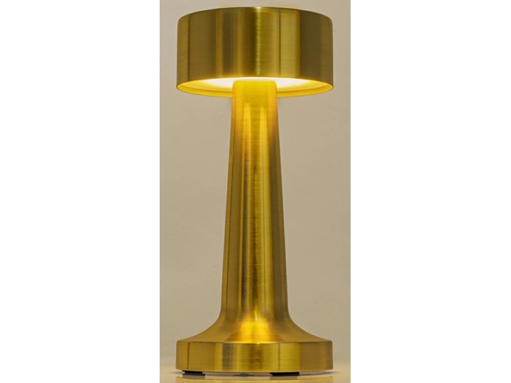 Złota lampa stołowa Lee z dwustopniową regulacją światła