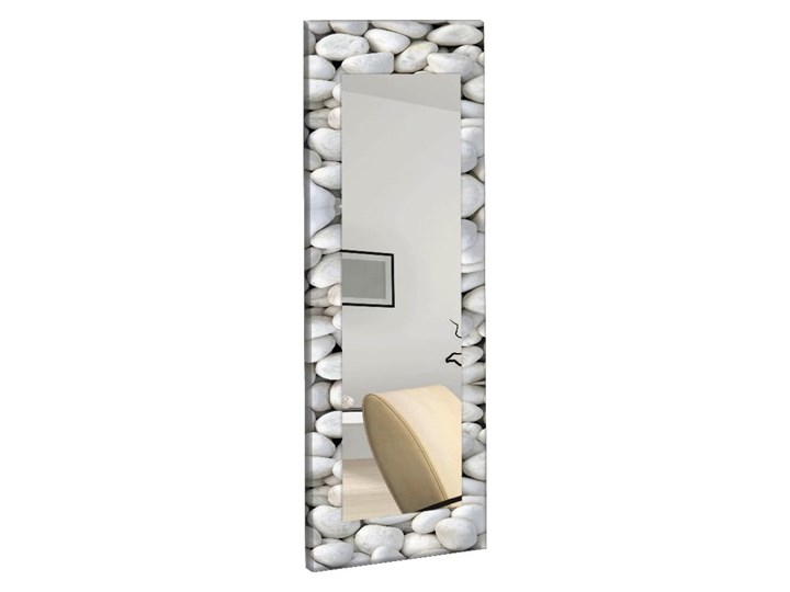 Lustro ścienne Oyo Concept Stones, 40x120 cm Kategoria Lustra Prostokątne Kolor Biały