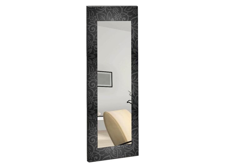 Lustro ścienne Oyo Concept Botanic, 40x120 cm Kategoria Lustra Prostokątne Kolor Czarny
