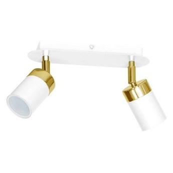 Lampa sufitowa spot JOKER II biało złoty 2xGU10