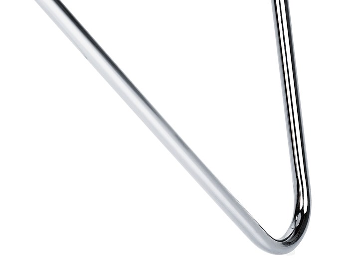 Stolik pomocniczy biały efekt marmuru srebrne metalowe nogi blat z hartowanego szkła okrągły Wysokość 55 cm Szkło Rodzaj nóg Gięte