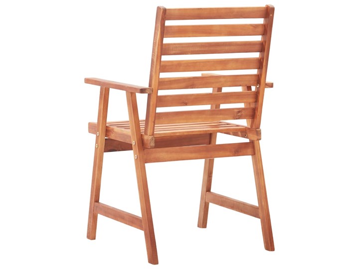 vidaXL Krzesła ogrodowe z poduszkami, 2 szt., lite drewno akacjowe Krzesło z podłokietnikami Tworzywo sztuczne Kolor Biały