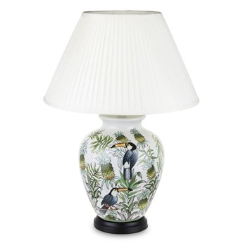 EXOTIC lampa ceramiczna motywem egzotycznym, wys. 70 cm