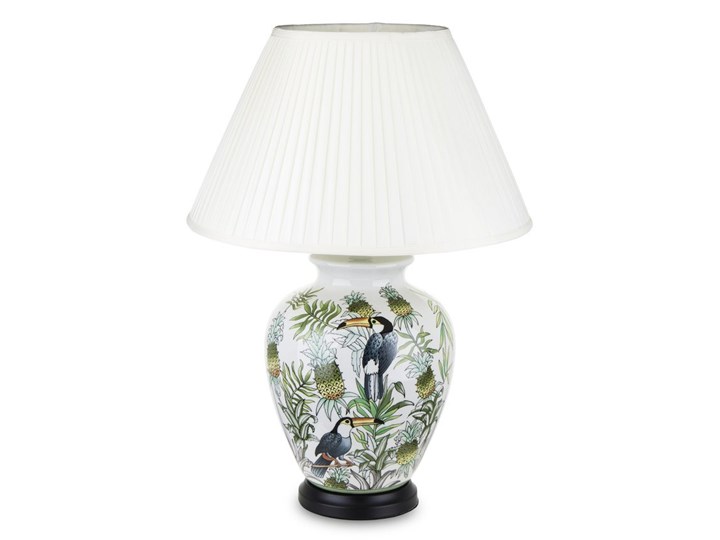 EXOTIC lampa ceramiczna motywem egzotycznym, wys. 70 cm