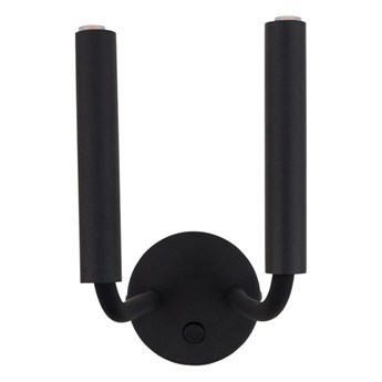 Kinkiet nowoczesny rurki STALACTITE BLACK II CZARNY