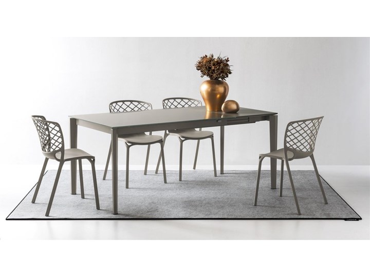 Pentagon stół do jadalni o wymiarach 160-310x90 Wysokość 76 cm Metal Szkło Płyta laminowana Płyta MDF Drewno Pomieszczenie Stoły do jadalni