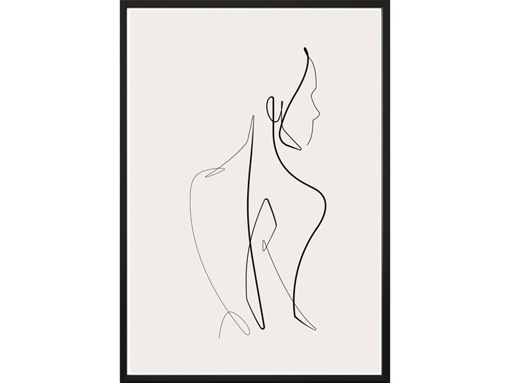 Plakat w ramie SKETCHLINE/NAKED, 40x50 cm Wzór Kwiaty
