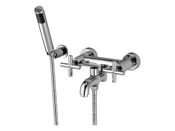 Modern bateria wannowo-prysznicowa kompletna chrom C304CR