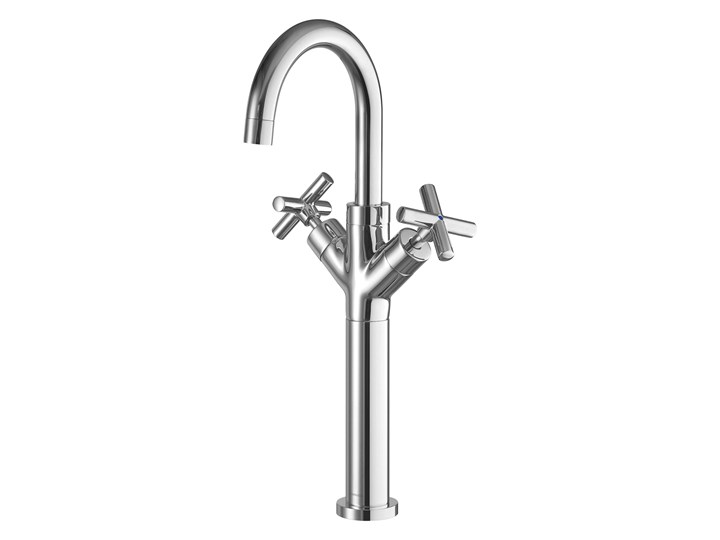 Modern bateria umywalkowa stojąca chrom C301-HCR