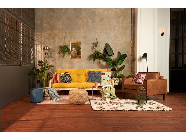 Kremowy dywan Mint Rugs Geometric, 120x170 cm Prostokątny Juta Syntetyk Dywany Wzór Abstrakcyjny