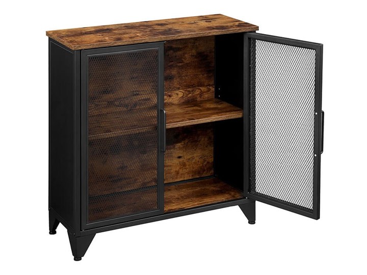 Bettso Pojemna komoda Rusty w stylu industrialnym / Rustic brown Szerokość 80 cm Szerokość 75 cm Kategoria Komody Wysokość 80 cm Kolor Brązowy