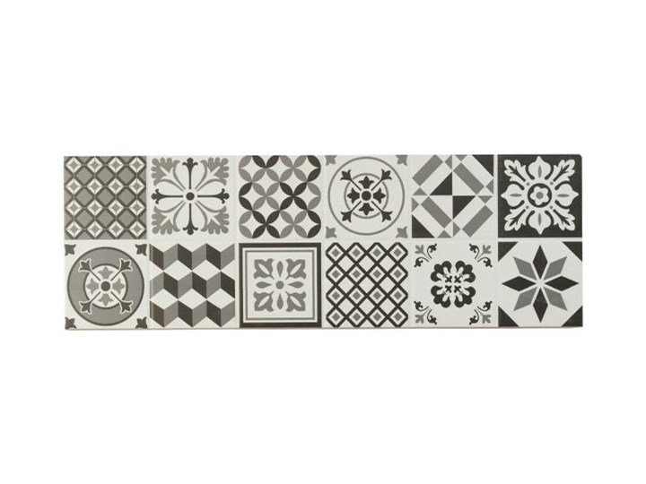 Dekor Konkrete GoodHome 20 x 60 cm black&white 0,96 m2 Płytka dekoracyjna Płytki ścienne 20x60 cm Kolor Biały