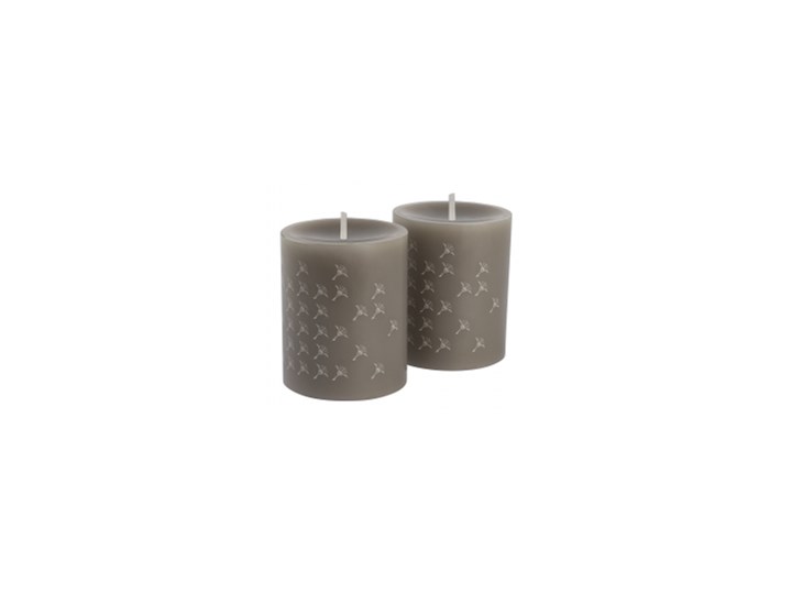 JOOP! Świeca Faded Cornflower kiesel 8x10cm SET 2szt. Kategoria Świeczniki i świece Kolor Brązowy