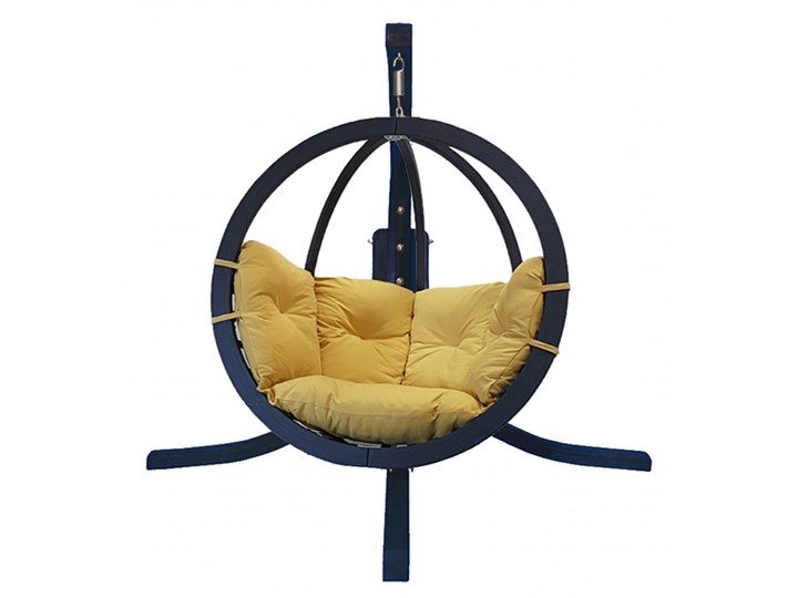 Zestaw: stojak Alicante antracyt + fotel Swing Chair Single antracyt, Alicante+Swing Chair Single (8) Wiszące Drewno Kategoria Fotele ogrodowe