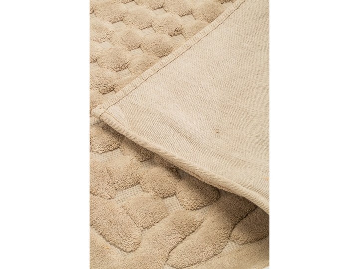 Komplet 2 beżowych bawełnianych dywaników łazienkowych Bambi Bawełna 60x100 cm Prostokątny Kategoria Dywaniki łazienkowe