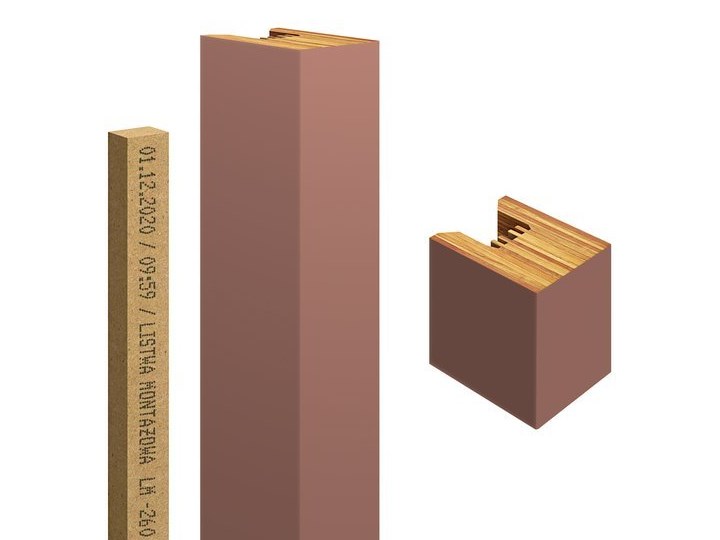 Lamele Pastel 3D – pionowe panele dekoracyjne 3 D MAT – 240 cm – 5 dekorów - uniwersalny - LM021 - Kawowy róż Kategoria Panele 3D