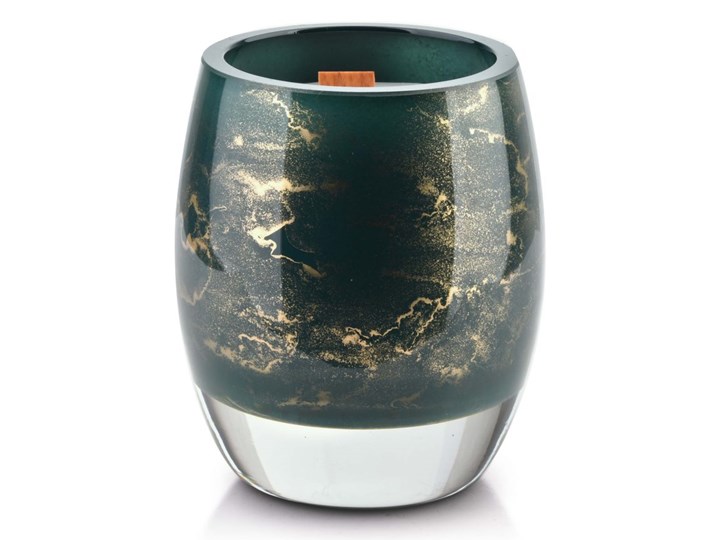 CRISTIE Świeca (wkład do lampionu)10x8cm zieleń butelkowa-marmur