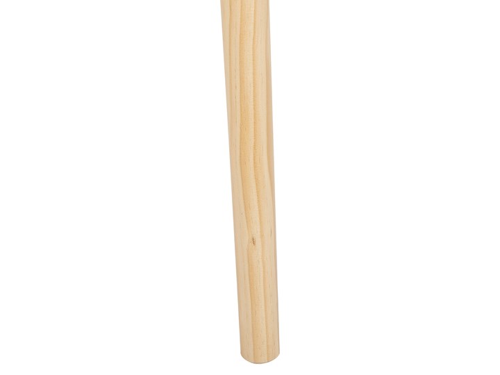 Biurko białe 110 x 55 cm na jasnych drewnianych nogach 4 pojemne szuflady styl skandynawski Szerokość 110 cm Drewno Sosna Pomieszczenie Biuro Płyta MDF Styl Nowoczesny