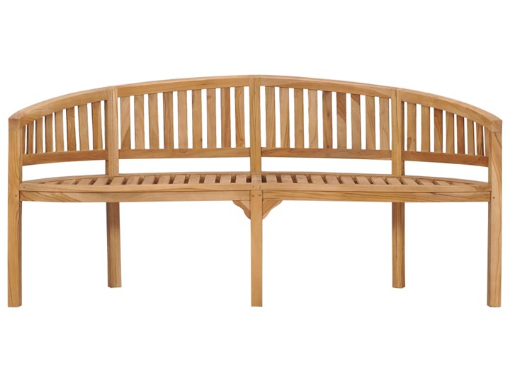 vidaXL Ławka w kształcie banana, 180 cm, lite drewno tekowe Kategoria Ławki ogrodowe