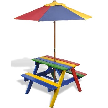Kolorowy stół piknikowy dla dzieci - Loris