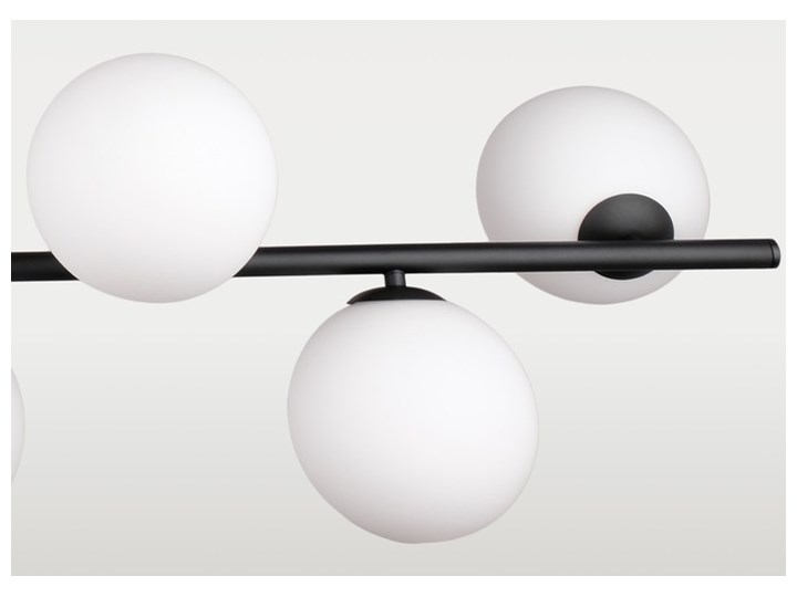 Lampa wisząca Cape Town Black Cosmo Light Szkło Lampa z kloszem Metal Tkanina Styl Nowoczesny