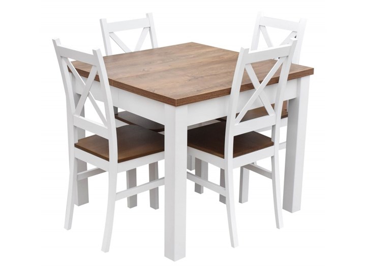 Stół + 4 Krzesła do Kuchni Jadalni 190/90x90 Kolor Brązowy Pomieszczenie Jadalnia