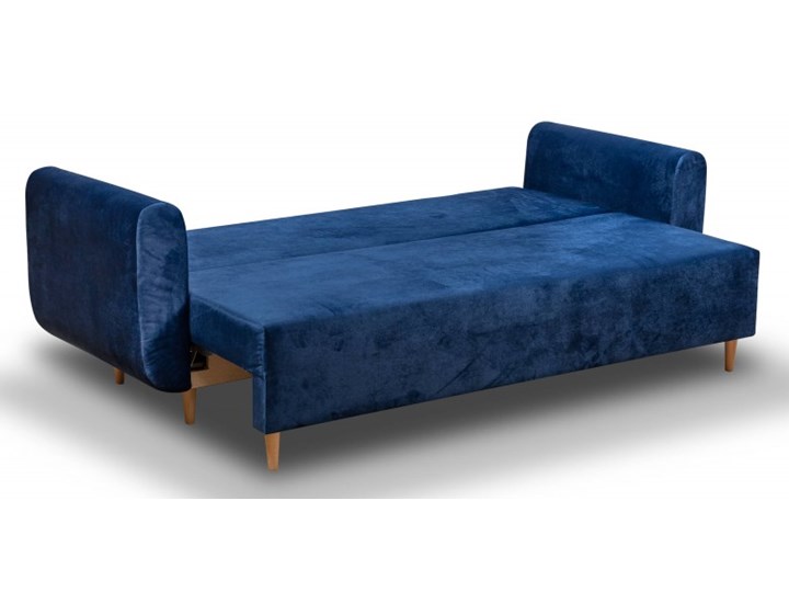 Sofa z Funkcją Spania Sewilla Granatowy Rozkładanie Rozkładana Typ Gładkie