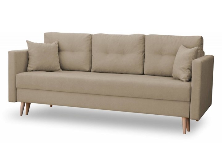 Sofa z Funkcją Spania Lahti Piaskowy Rozkładanie Rozkładana