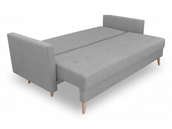 Sofa z Funkcją Spania Saffle Szary Typ Gładkie Styl Skandynawski