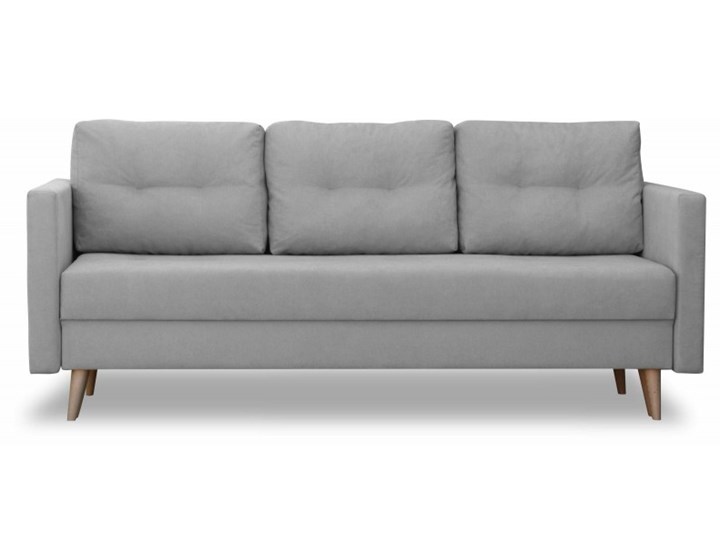 Sofa z Funkcją Spania Saffle Szary Typ Gładkie