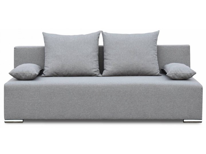 Kanapa z Funkcją Spania Style Szary Styl Minimalistyczny