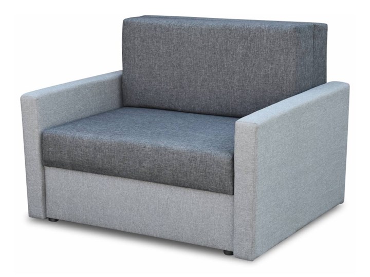 Fotel Sofa Jednoosobowa do Spania Tedi 1 Szary Rozkładanie Rozkładana