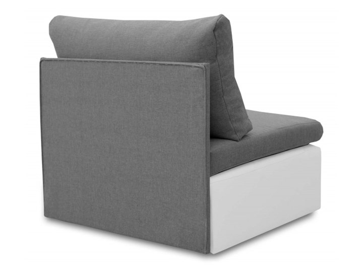 Fotel Sofa Jednoosobowa do Spania Toledo Czarny Drewno Tkanina Tworzywo sztuczne Fotel rozkładany Szerokość 86 cm Kolor Szary