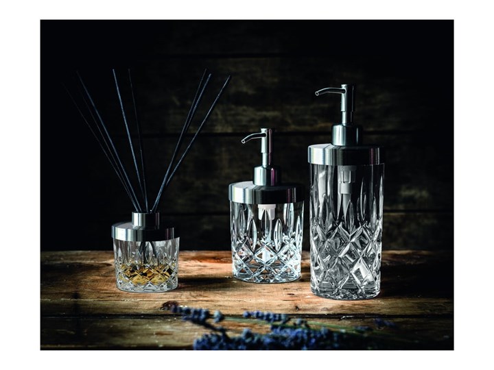 Dozownik do mydła ze szkła kryształowego Nachtmann Noblesse, 375 ml Szkło Metal Stal Dozowniki Kategoria Mydelniczki i dozowniki
