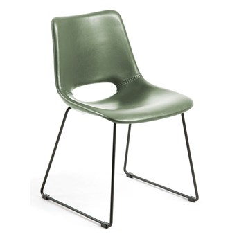 Zielone krzesło do jadalni Kave Home Zahara