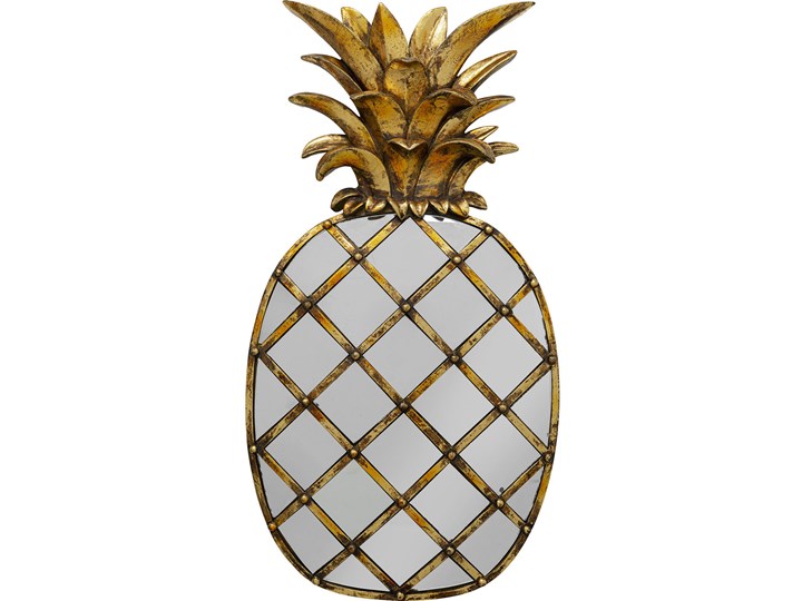 Dekoracja ścienna złota ananas 26x3 cm