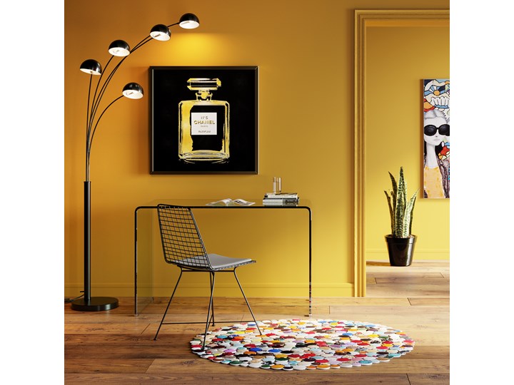 Dywan Circle Ø150 cm kolorowy Skóry Okrągły Skóra 150x150 cm Dywany Kategoria Dywany