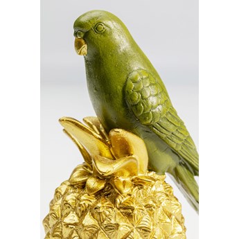 Figurka dekoracyjna Ananas Parrot 11x14 cm zielono-złota