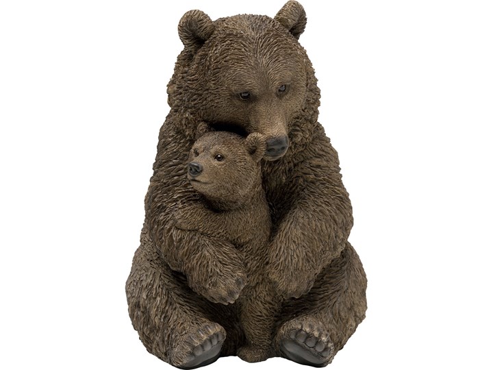 Figurka dekoracyjna Cuddle Bear Family 30x26 cm brązowa Kolor Brązowy Zwierzęta Kategoria Figury i rzeźby