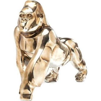 Figurka dekoracyjna Proud Gorilla 50x60 cm złota