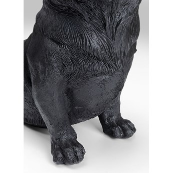Figurka dekoracyjna Royal Sitting Corgi 44x38 cm czarna