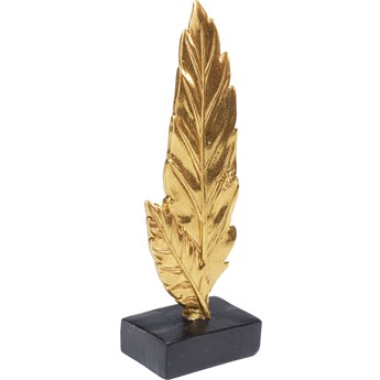 Figurka dekoracyjna złota liść 9x5 cm