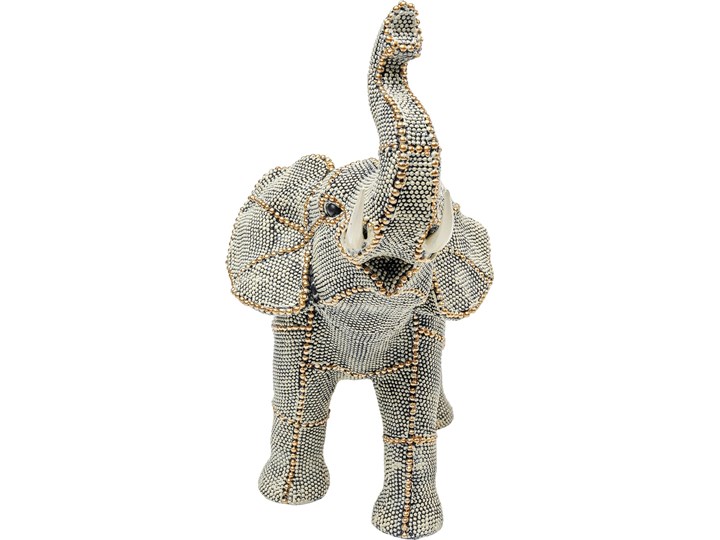 Figurka dekoracyjna Walking Elephant Pearls 29x27 cm kolorowa Kategoria Figury i rzeźby Zwierzęta Tworzywo sztuczne Kolor Biały