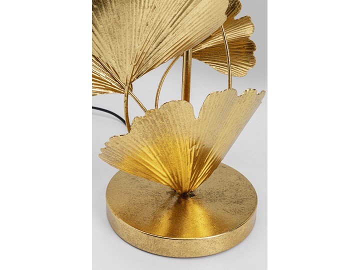 Lampa stołowa Flores Ø30x62 cm złota - klosz czarny Lampa z kloszem Kolor Złoty