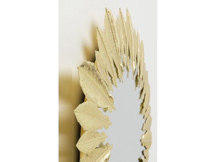 Lustro Feather Dress Ø49 cm złote Ścienne Okrągłe Lustro z ramą Kategoria Lustra