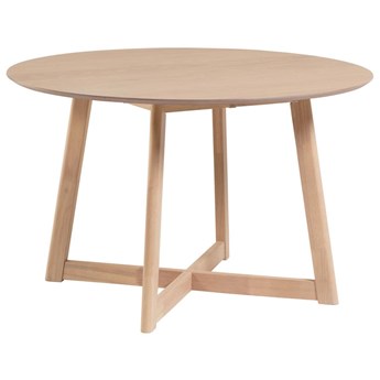 Stół rozkładany ∅120 cm naturalny - bielony
