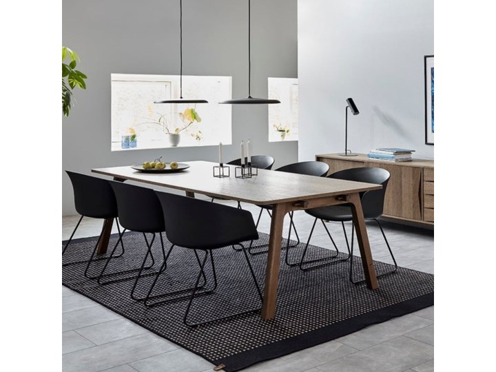 Stół Nordi rozkładany 200x75 cm brązowy Płyta MDF Drewno Długość 200 cm Rozkładanie Rozkładane