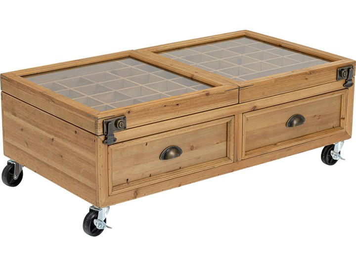 Stolik kawowy Collector Double 101x56 cm naturalny Kategoria Stoliki i ławy Rozmiar blatu 56x110 cm